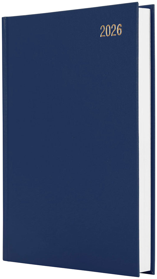 Star Note 2026 A5 Page a Day Diary Planner Daily Organiser - Navy